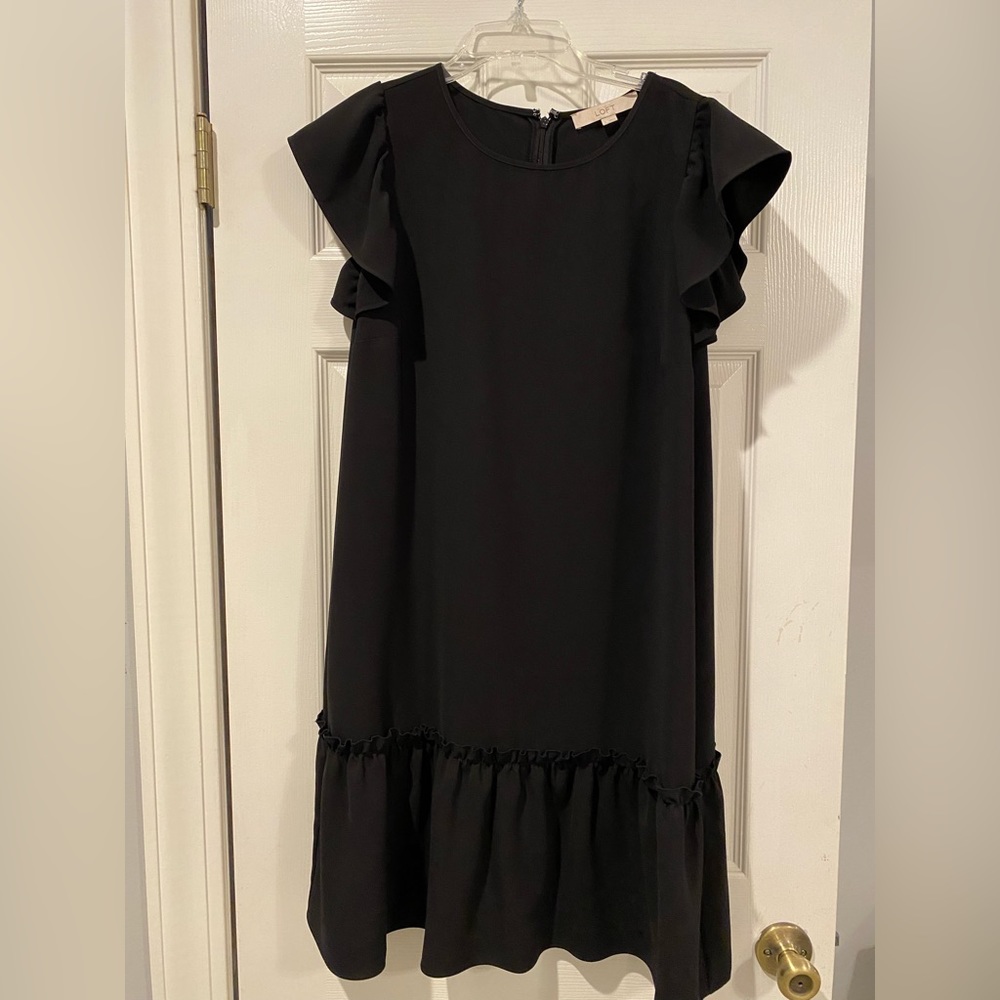 Loft black dress, size Large.